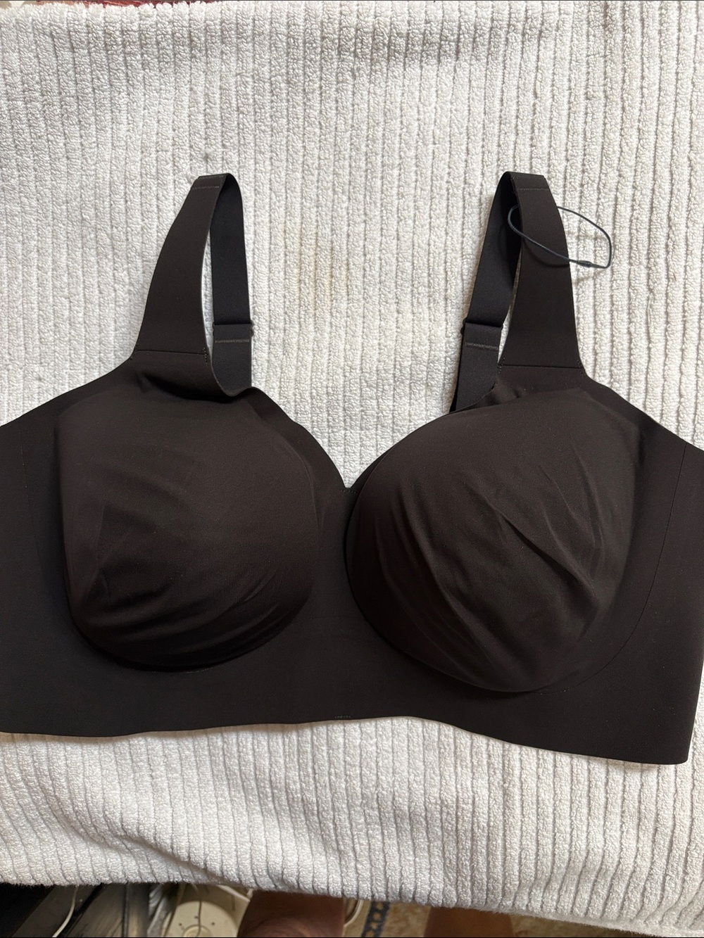 Evelyn &bobbie Smooth Wireless Black Everyday Bra with Lightly Molded Cups